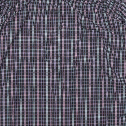 Mens UK Size L Haines & Bonner Black  Button-Up Long Sleeve Casual Shirt