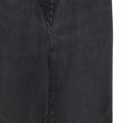 Gerry Weber Womens Black Cotton Straight Jeans Size 40 in Regular Zip