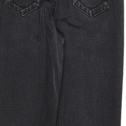 Gerry Weber Womens Black Cotton Straight Jeans Size 40 in Regular Zip