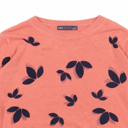Womens UK Size 10 Marks and Spencer Pink Pullover Jumper