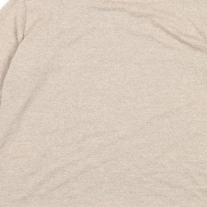 Dorothy Perkins Womens Brown Polyester Basic Blouse Size 8 Boat Neck - Shirt Hem