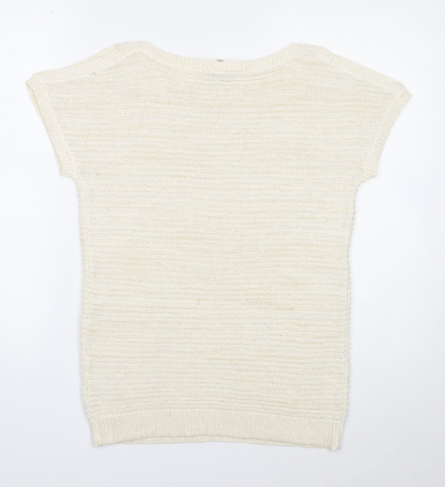 Womens UK Size 10 M&Co Ivory Pullover Jumper