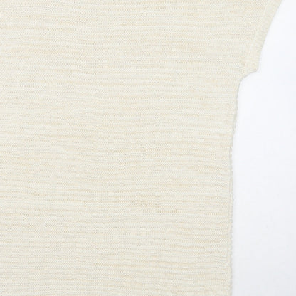 Womens UK Size 10 M&Co Ivory Pullover Jumper