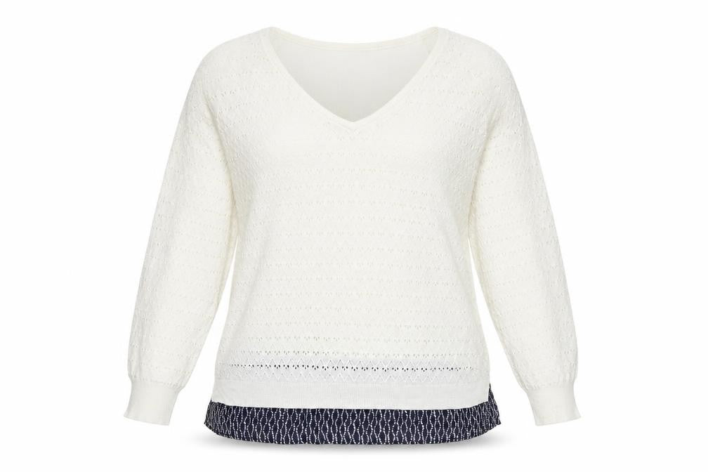 Womens UK Size 14 F&F White Pullover Jumper