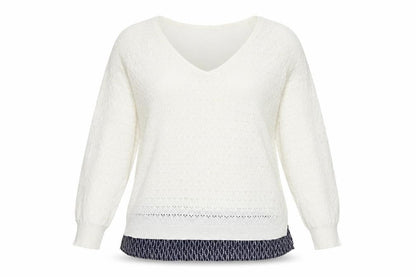 Womens UK Size 14 F&F White Pullover Jumper
