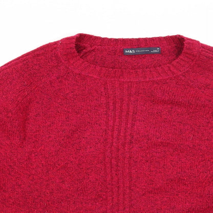 Womens UK Size M Marks and Spencer Pink Pullover Jumper