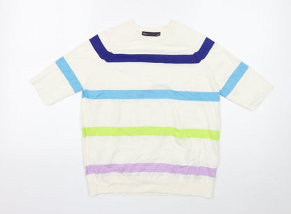 Womens UK Size M Marks and Spencer Ivory Pullover Jumper