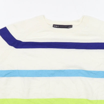 Womens UK Size M Marks and Spencer Ivory Pullover Jumper