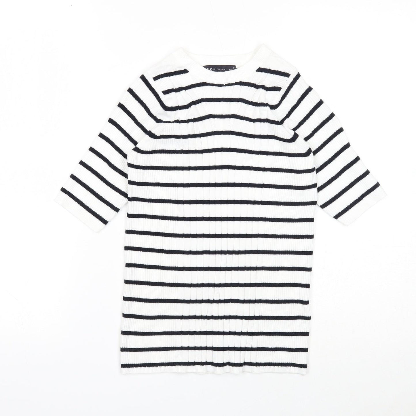 Womens UK Size S Marks and Spencer White Pullover Jumper