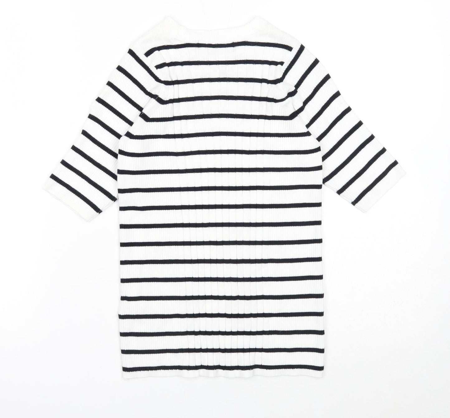 Womens UK Size S Marks and Spencer White Pullover Jumper