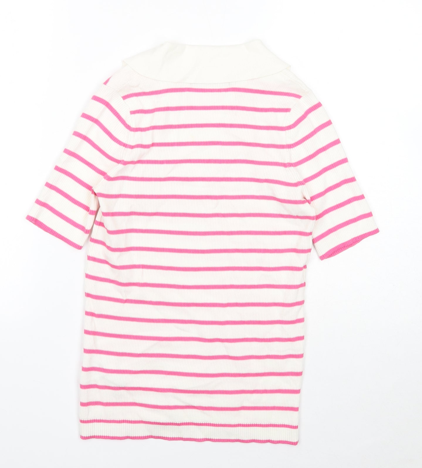 Womens UK Size S Marks and Spencer White Pullover Jumper