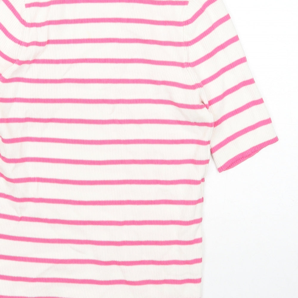 Womens UK Size S Marks and Spencer White Pullover Jumper