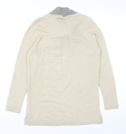 Womens UK Size M Alexara Beige Pullover Jumper