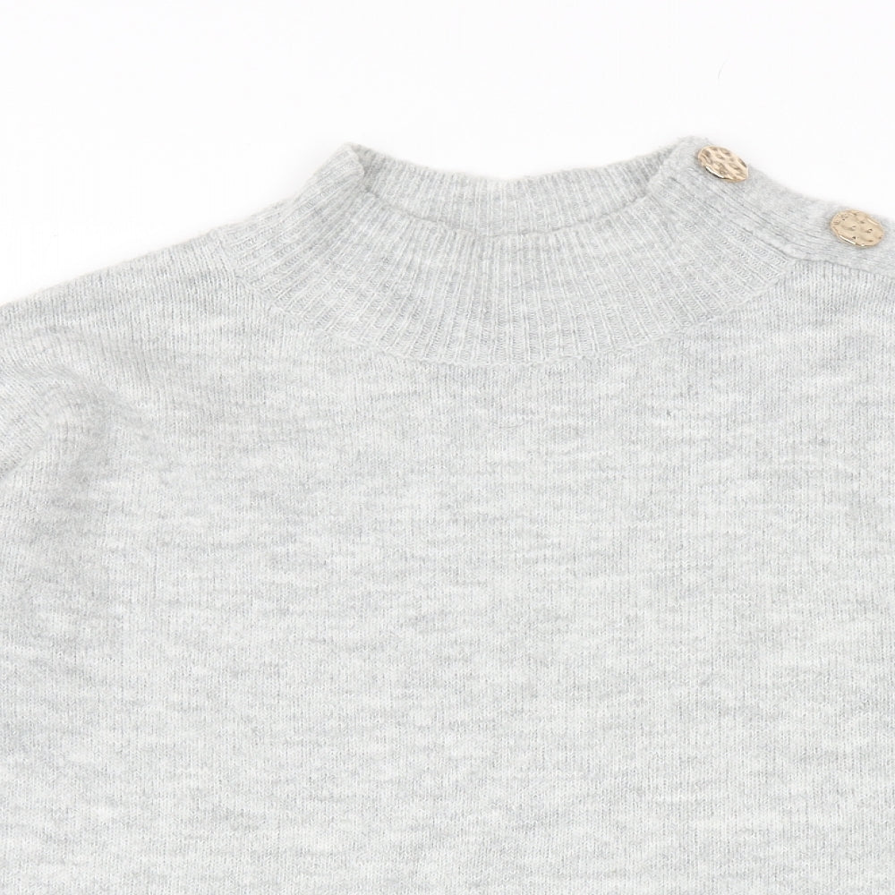 Womens UK Size 10 Dorothy Perkins Grey Pullover Jumper