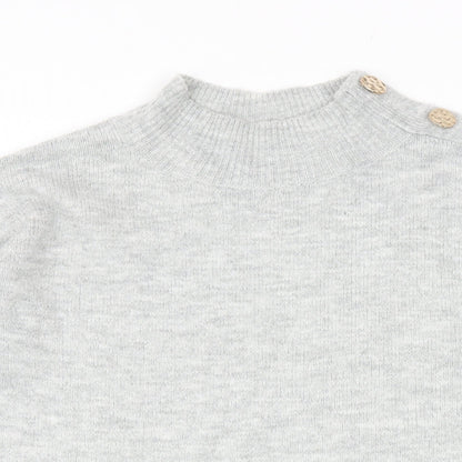 Womens UK Size 10 Dorothy Perkins Grey Pullover Jumper