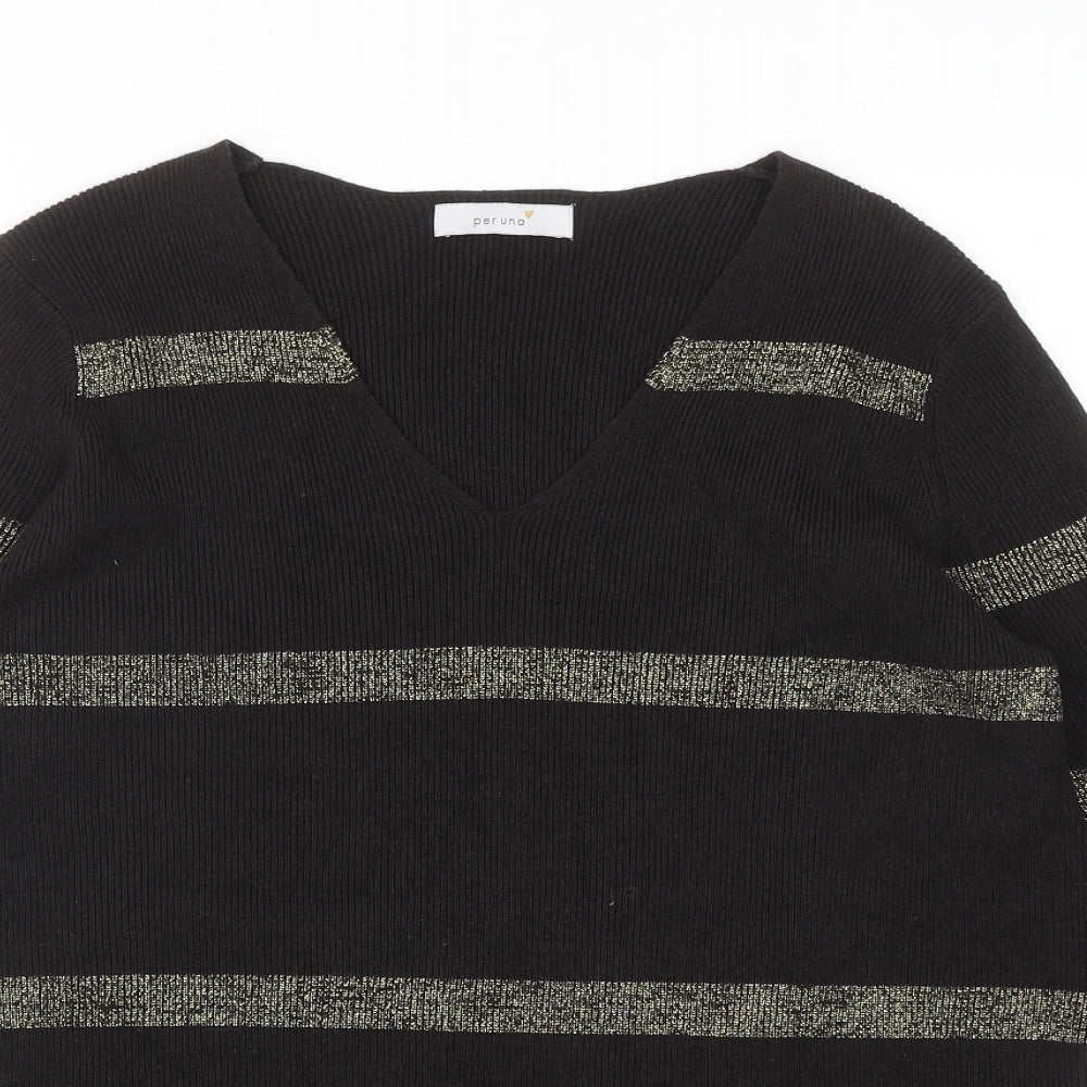 Womens UK Size 12 Per Una Brown Pullover Jumper