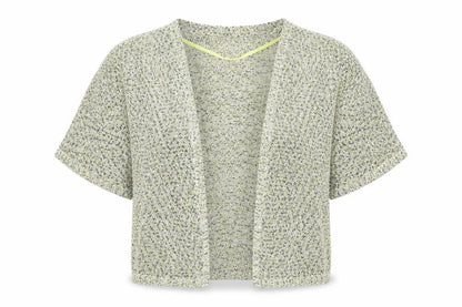 Atmosphere Womens Yellow V-Neck Cotton Shrug Jumper Size M