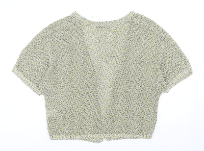 Atmopshere Womens Yellow V-Neck Cotton Shrug Jumper Size M