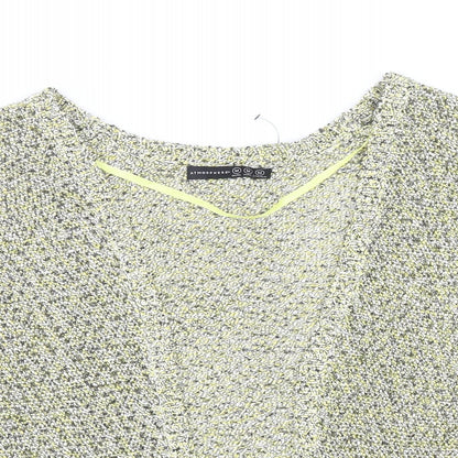 Atmopshere Womens Yellow V-Neck Cotton Shrug Jumper Size M