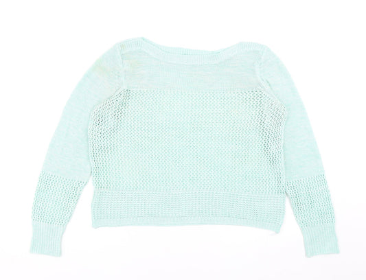 Womens UK Size 16 South Green Pullover Jumper