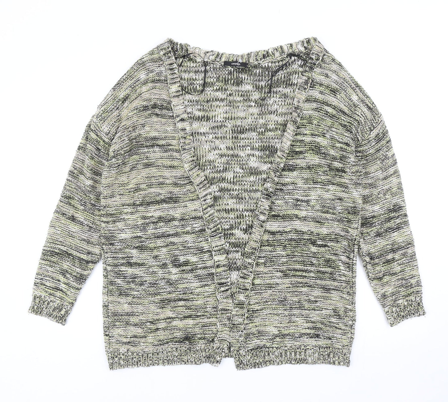 George Womens Multicoloured V-Neck Cotton Shrug Jumper Size 12