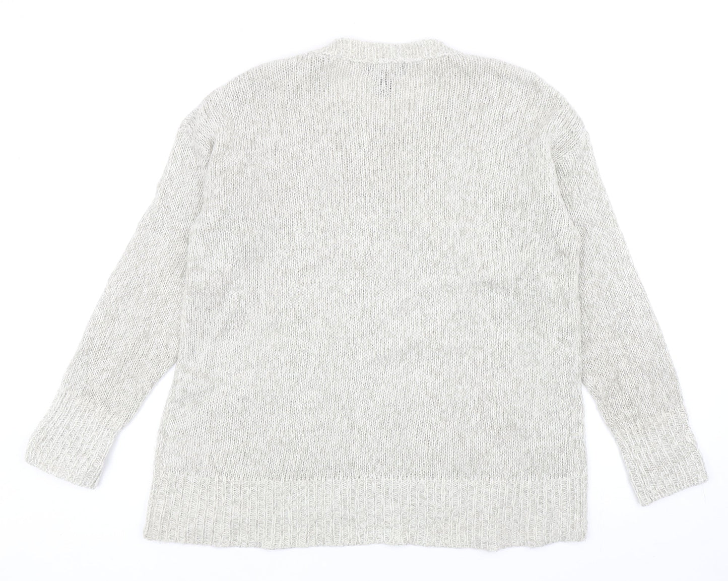 Womens UK Size S New Look Grey Pullover Jumper