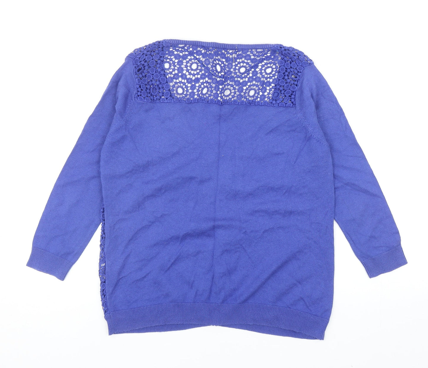 Womens UK Size L Zara Blue Cardigan Jumper