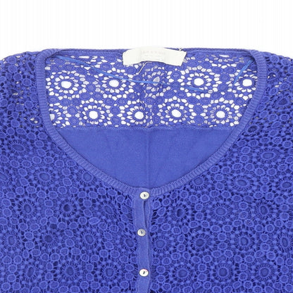 Womens UK Size L Zara Blue Cardigan Jumper