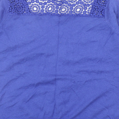 Womens UK Size L Zara Blue Cardigan Jumper