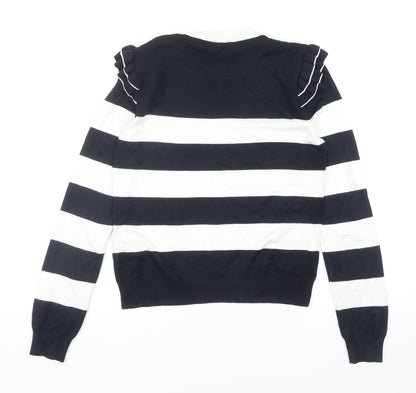 Womens UK Size 8 Marks and Spencer Blue Pullover Jumper