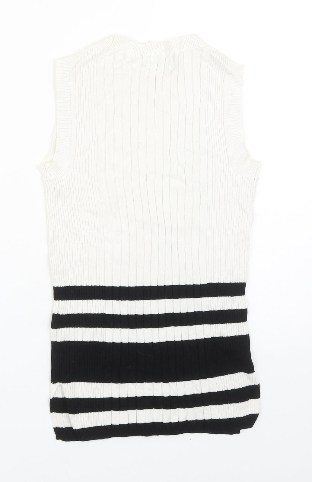 Womens UK Size XS Marks and Spencer White Basic Tank