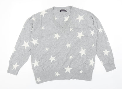 Womens UK Size M Marks and Spencer Grey Pullover Jumper