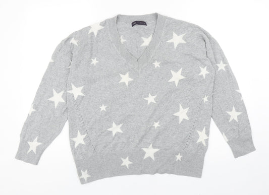 Womens UK Size M Marks and Spencer Grey Pullover Jumper
