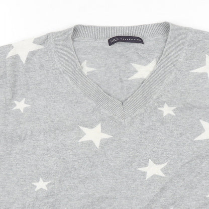 Womens UK Size M Marks and Spencer Grey Pullover Jumper