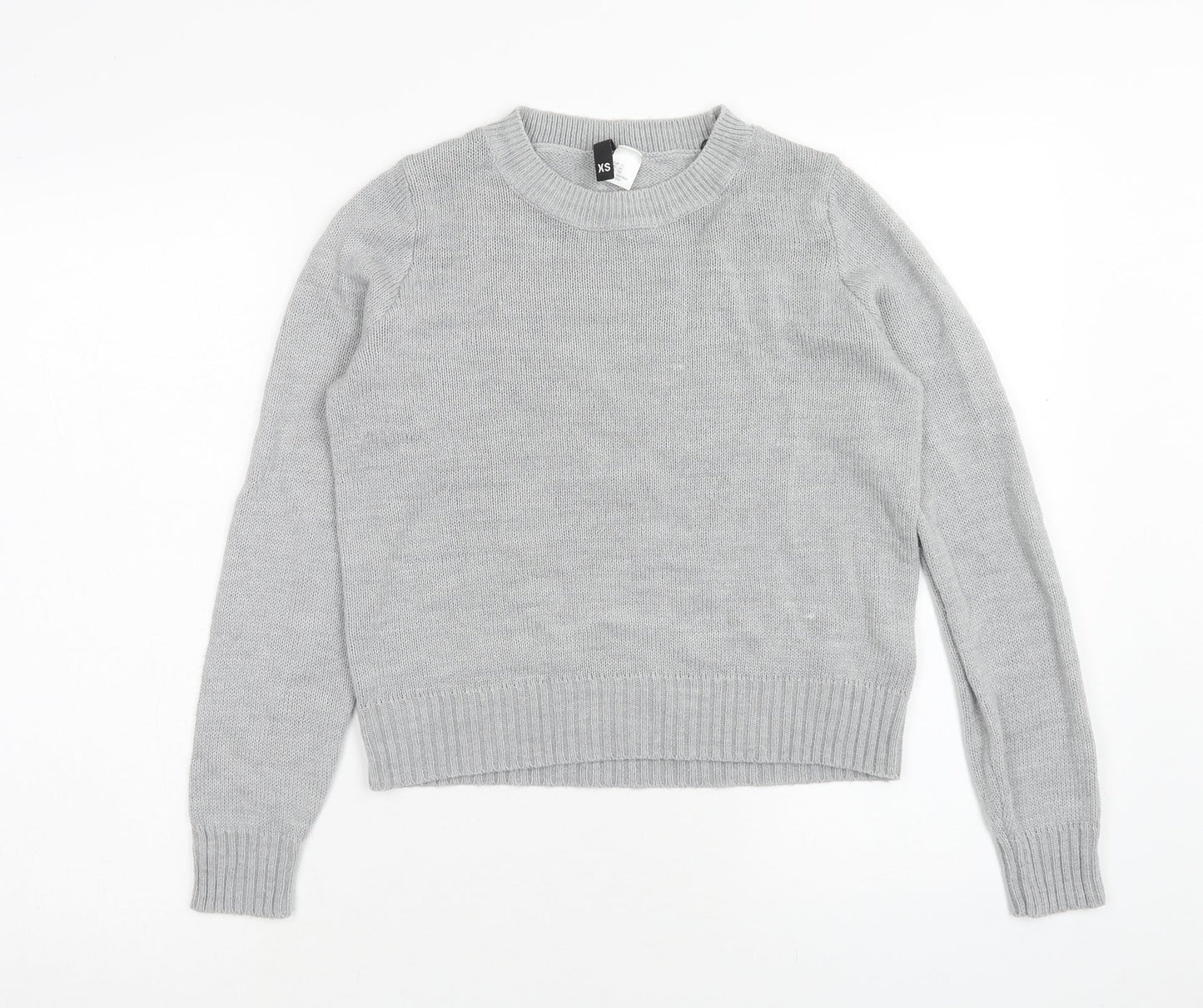 Womens UK Size XS H&M Grey Pullover Jumper
