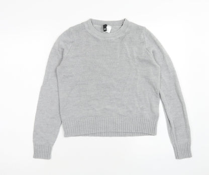 Womens UK Size XS H&M Grey Pullover Jumper