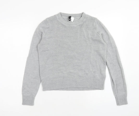 Womens UK Size XS H&M Grey Pullover Jumper