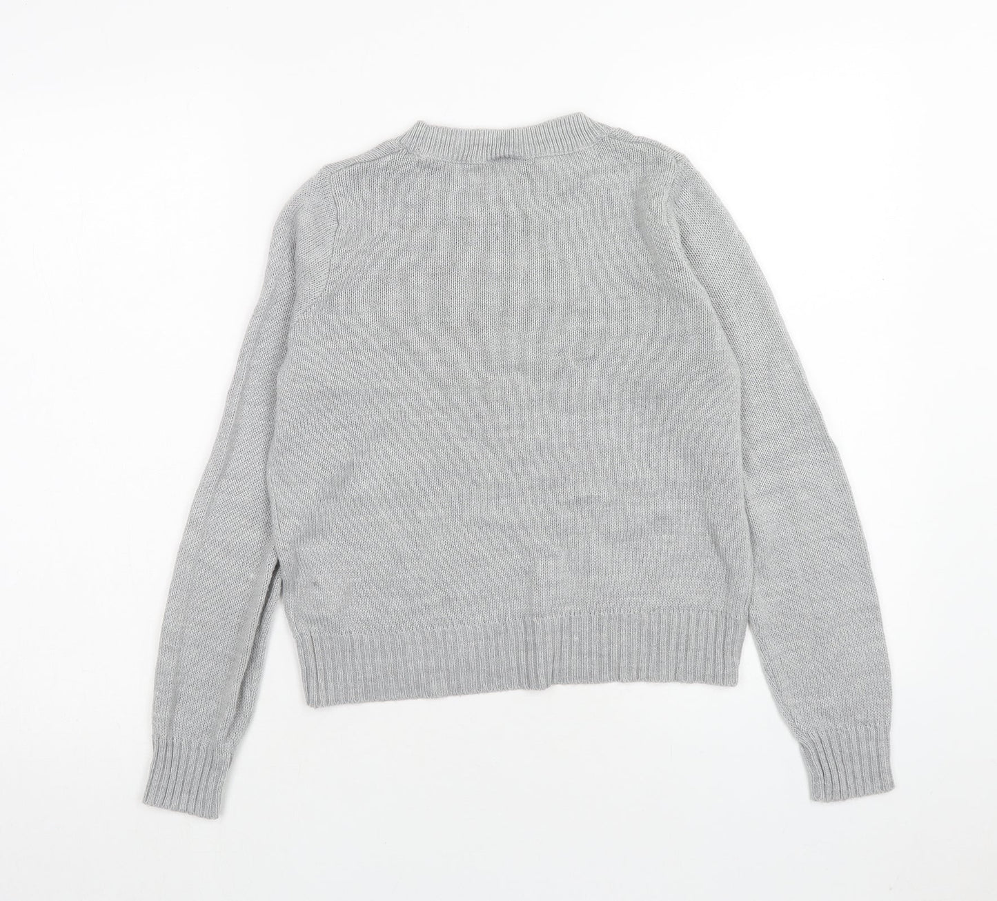 Womens UK Size XS H&M Grey Pullover Jumper
