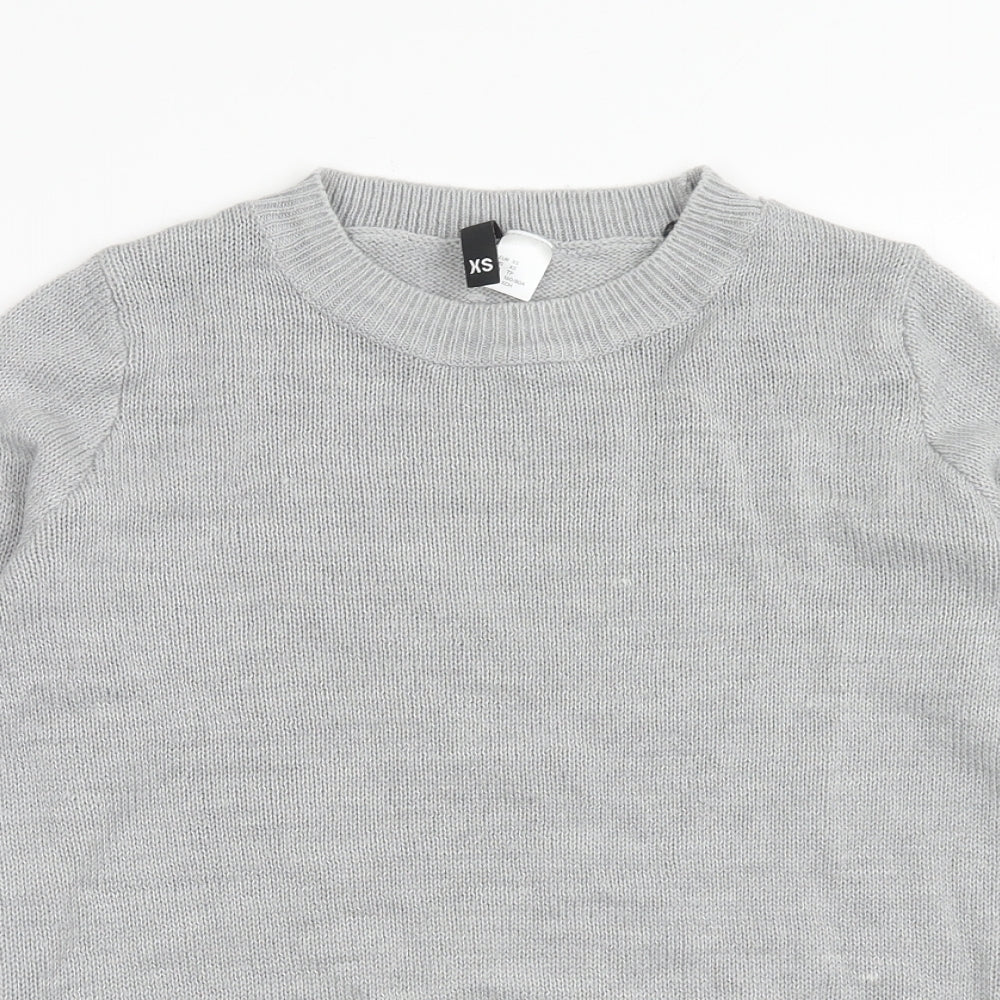 Womens UK Size XS H&M Grey Pullover Jumper