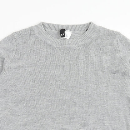Womens UK Size XS H&M Grey Pullover Jumper