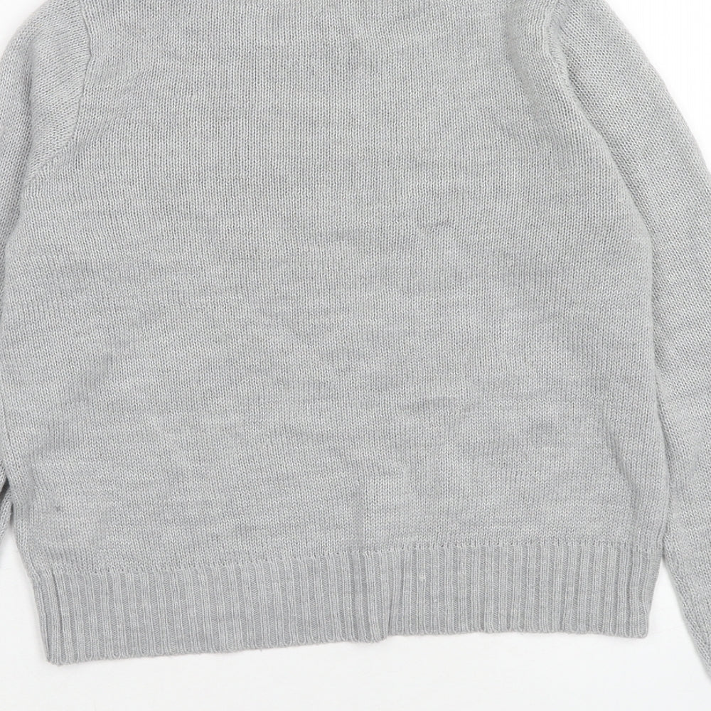 Womens UK Size XS H&M Grey Pullover Jumper