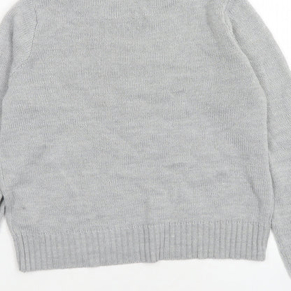 Womens UK Size XS H&M Grey Pullover Jumper