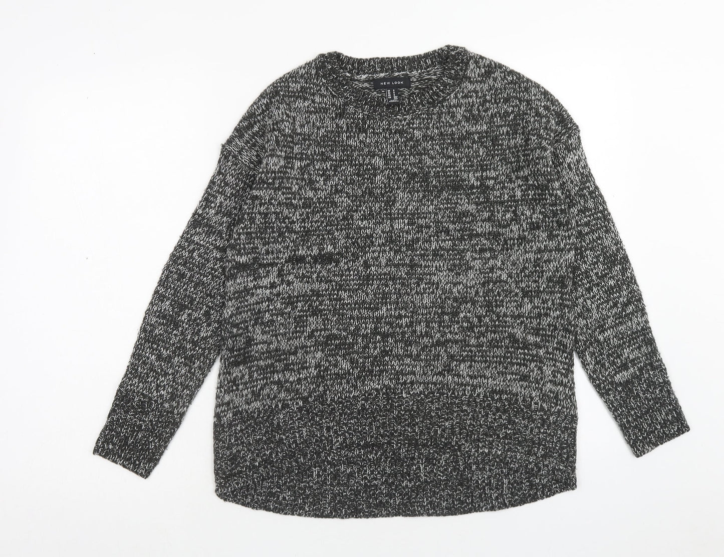 Womens UK Size S New Look Black Pullover Jumper