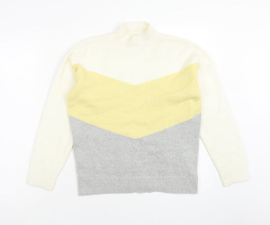 Womens UK Size XS Oasis Multicoloured Pullover Jumper