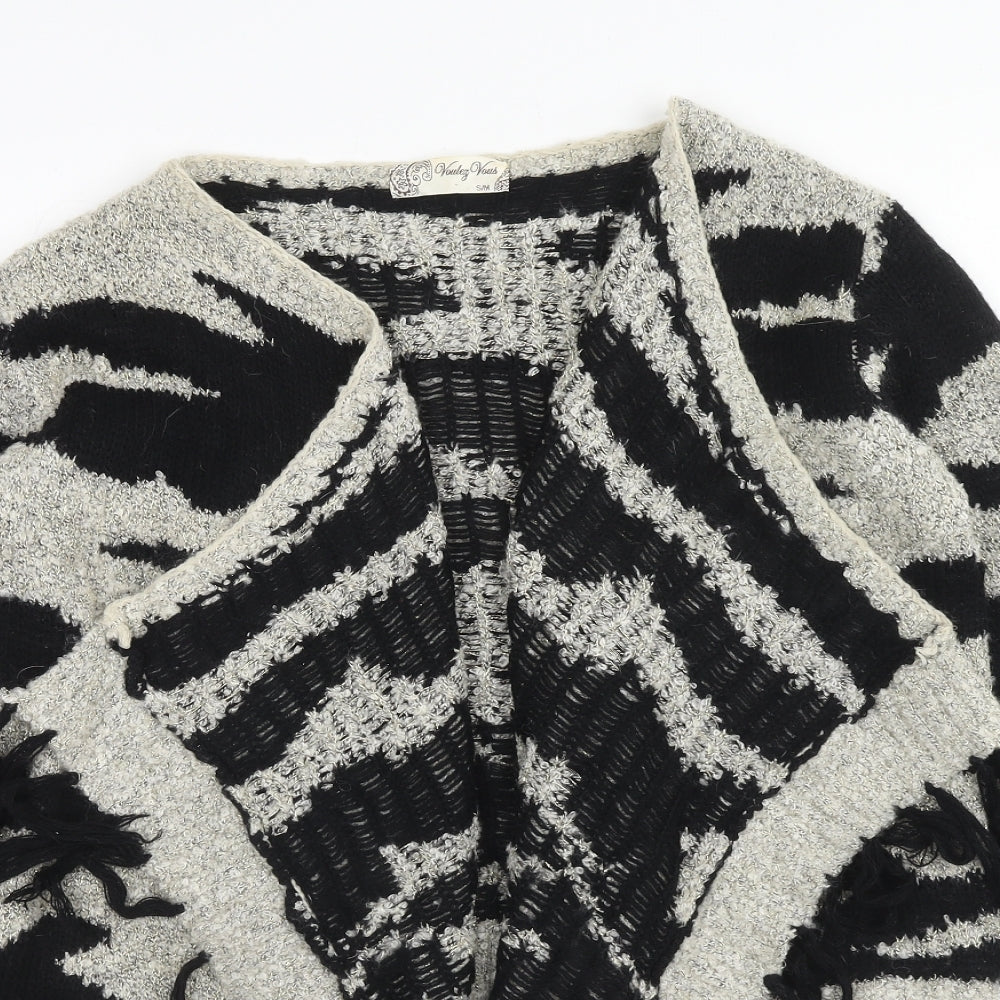 Womens UK Size S Voulez-Vous Black Shrug Jumper