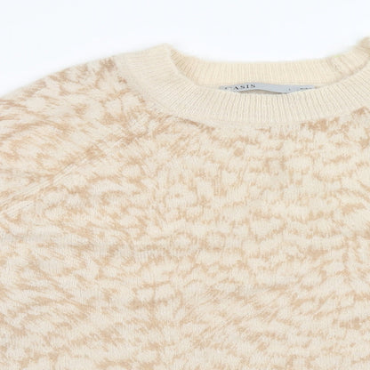 Womens UK Size L Oasis Beige Pullover Jumper