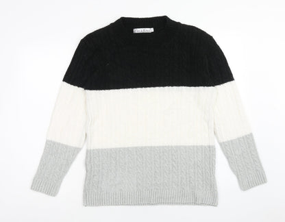 Womens UK Size M Pure & Natural Multicoloured Pullover Jumper
