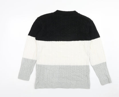 Womens UK Size M Pure & Natural Multicoloured Pullover Jumper