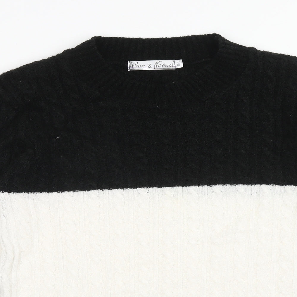 Womens UK Size M Pure & Natural Multicoloured Pullover Jumper