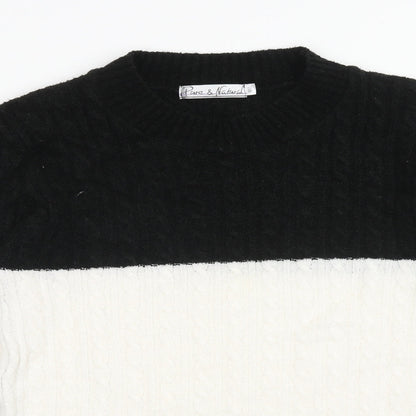Womens UK Size M Pure & Natural Multicoloured Pullover Jumper